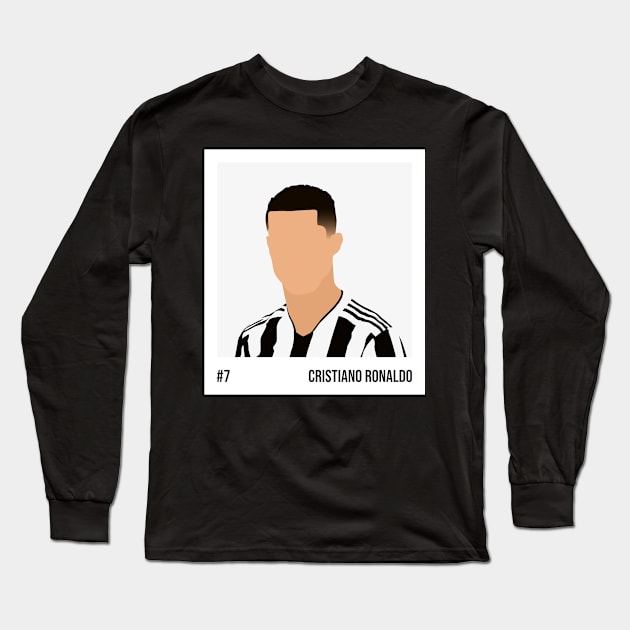 Cristiano Ronaldo Minimalistic Camera Film Long Sleeve T-Shirt by GotchaFace